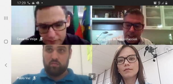 Imagem de teleconferência