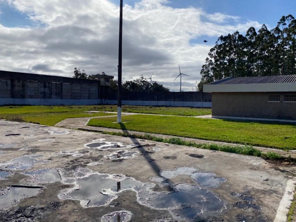 Imagem do pátio interno do semiaberto de Osório