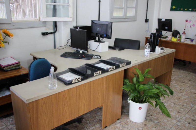O espaço fica localizado junto à Sede Administrativa