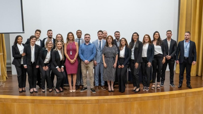 Os formandos fazem parte da 3ª turma do XIII curso de Formação Profissional de Técnicos Superiores Penitenciários.