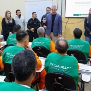 Secretário Jorge Pozzobom acompanhou início do curso